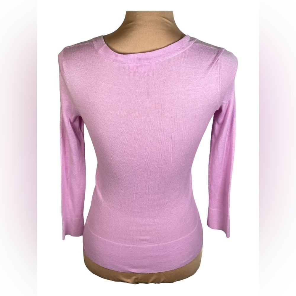 Lilly Pulitzer Kaitlin Cardigan Sweater Lilac Lavender Purple Button Down V Neck - Picture 3 of 8